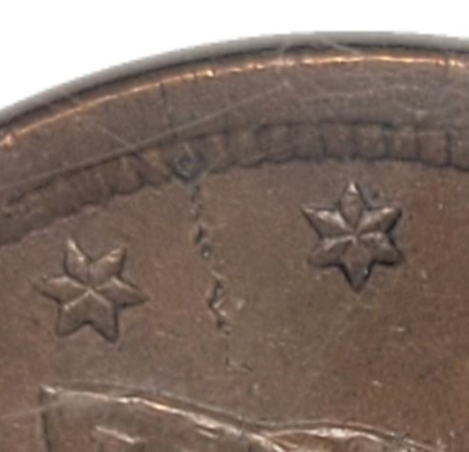 1851-1/2c--Braided-Hair-Half-Cent-#3